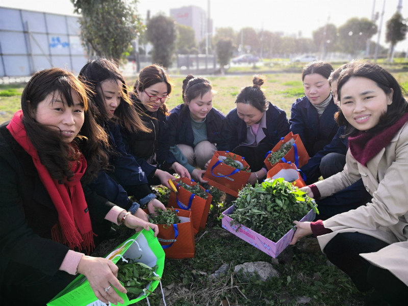 Women’s Day --”Digging vegetable, do dumplings” activity held by labor union